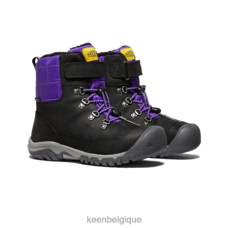 chaussure KEEN botte imperméable Greta noir/violet Grands enfants PD0JD1014