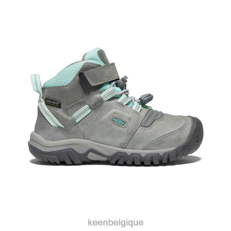 chaussure KEEN botte imperméable Ridge Flex teinte gris/bleu petits enfants PD0JD906