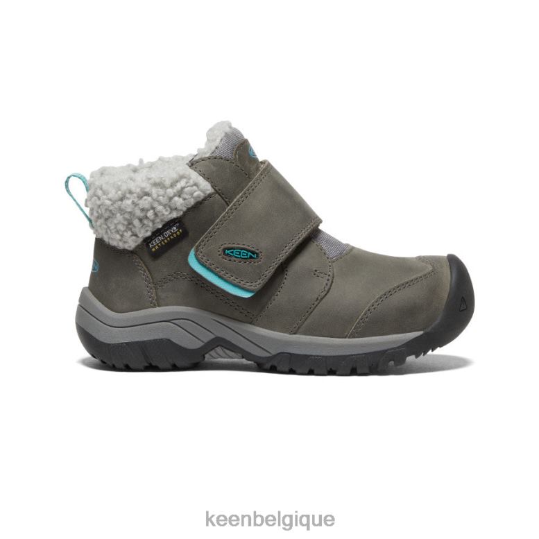 chaussure KEEN botte imperméable kootenay iv gris acier/porcelaine petits enfants PD0JD1010