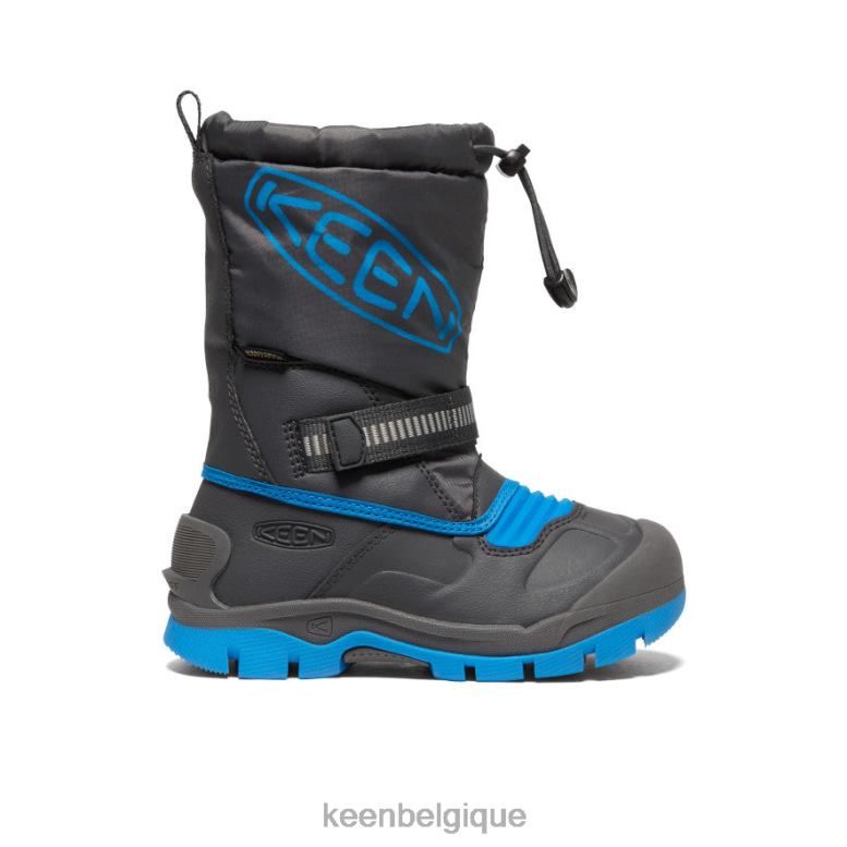chaussure KEEN botte imperméable à la traîne des neiges aimant/aster bleu petits enfants PD0JD1008