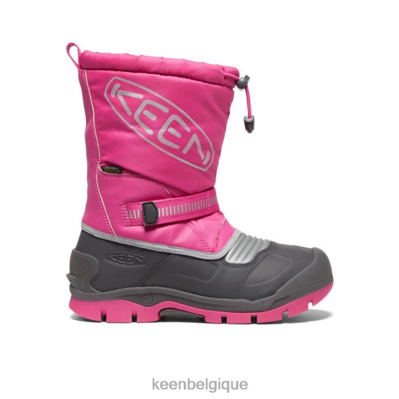 chaussure KEEN botte imperméable à la traîne des neiges violet fuchsia/argent Grands enfants PD0JD1001