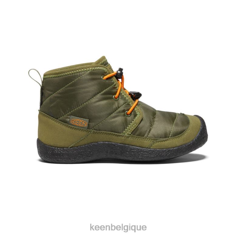 chaussure KEEN chukka imperméable howser ii capulet olive/orange roussâtre Grands enfants PD0JD936