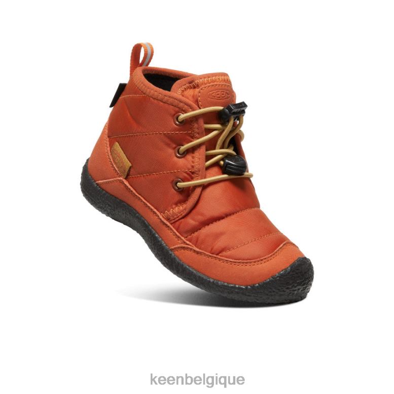 chaussure KEEN chukka imperméable howser ii potier argile/noir petits enfants PD0JD997