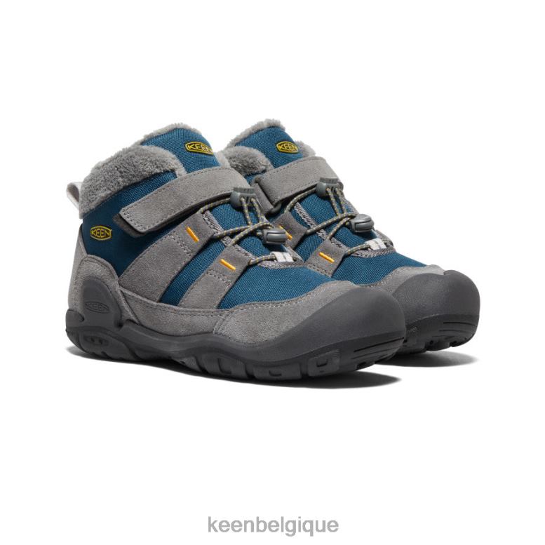 chaussure KEEN chukka à noeud gris acier/bleu sarcelle aile Grands enfants PD0JD1003