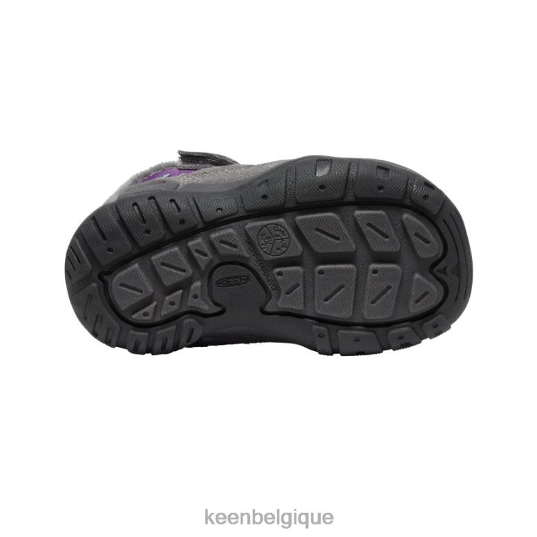 chaussure KEEN chukka à noeud gris acier/charisme les tout-petits PD0JD1005