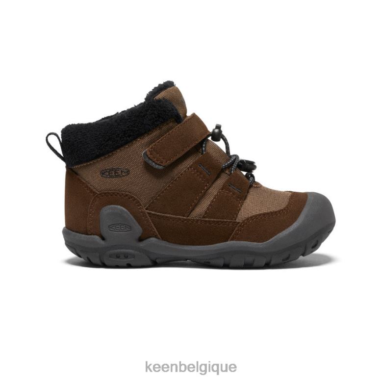 chaussure KEEN chukka à noeud terre foncée/noir petits enfants PD0JD980
