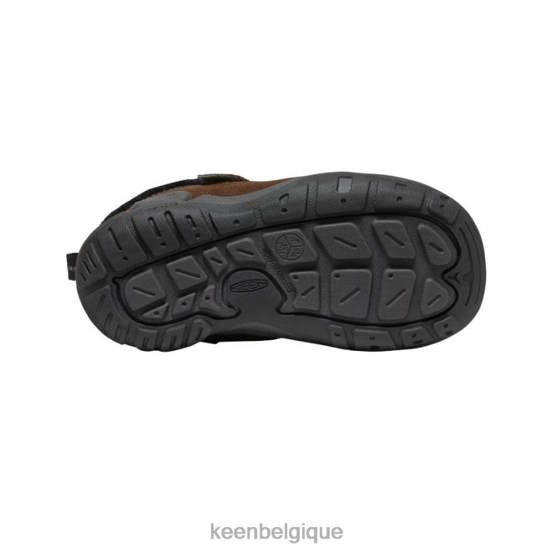 chaussure KEEN chukka à noeud terre foncée/noir petits enfants PD0JD980