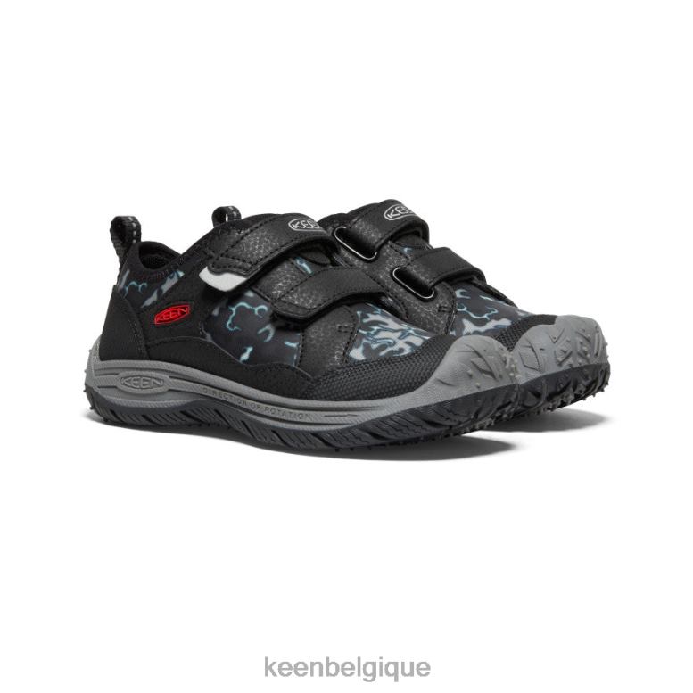 chaussure KEEN chien de vitesse noir/camouflage petits enfants PD0JD809