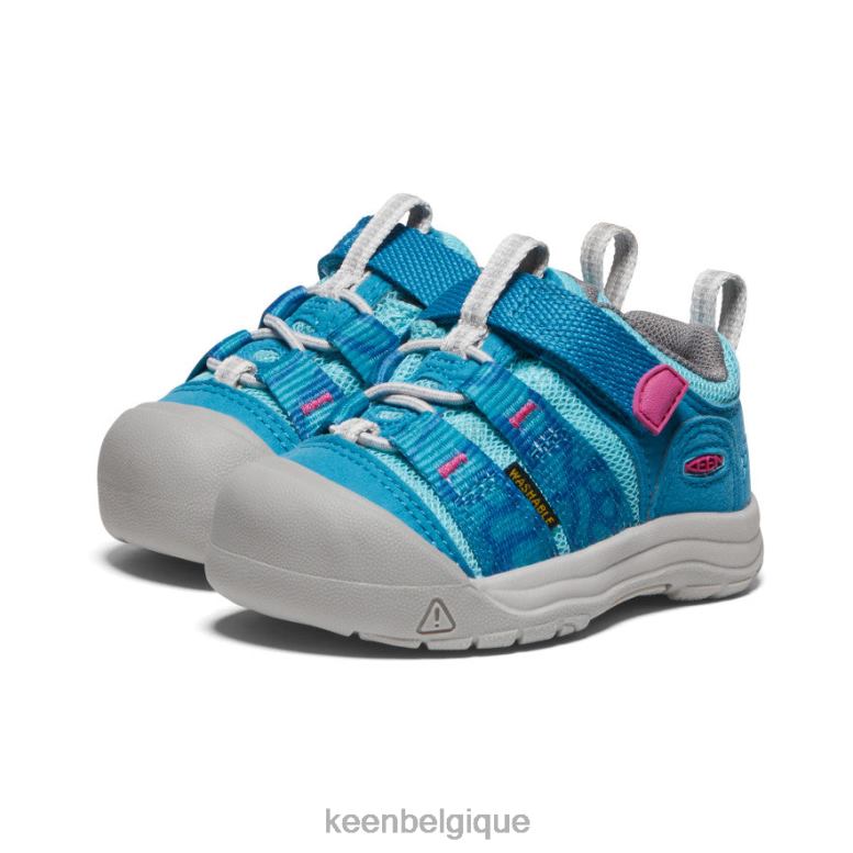 chaussure KEEN newport h2sho bleu fjord/fuchsia festival les tout-petits PD0JD914
