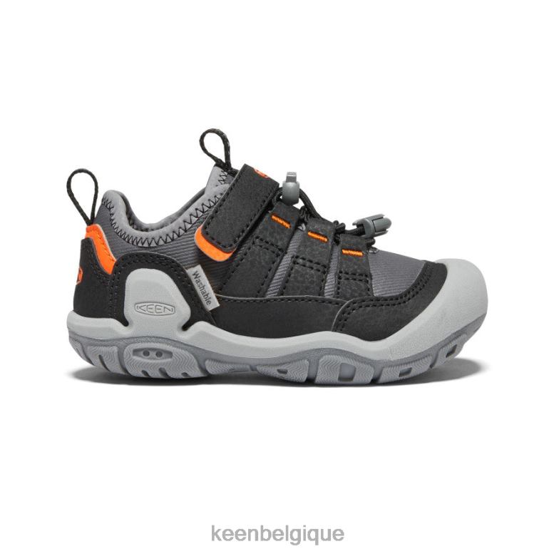 chaussure KEEN sneaker creuse à nœuds gris acier/orange sécurité Grands enfants PD0JD908
