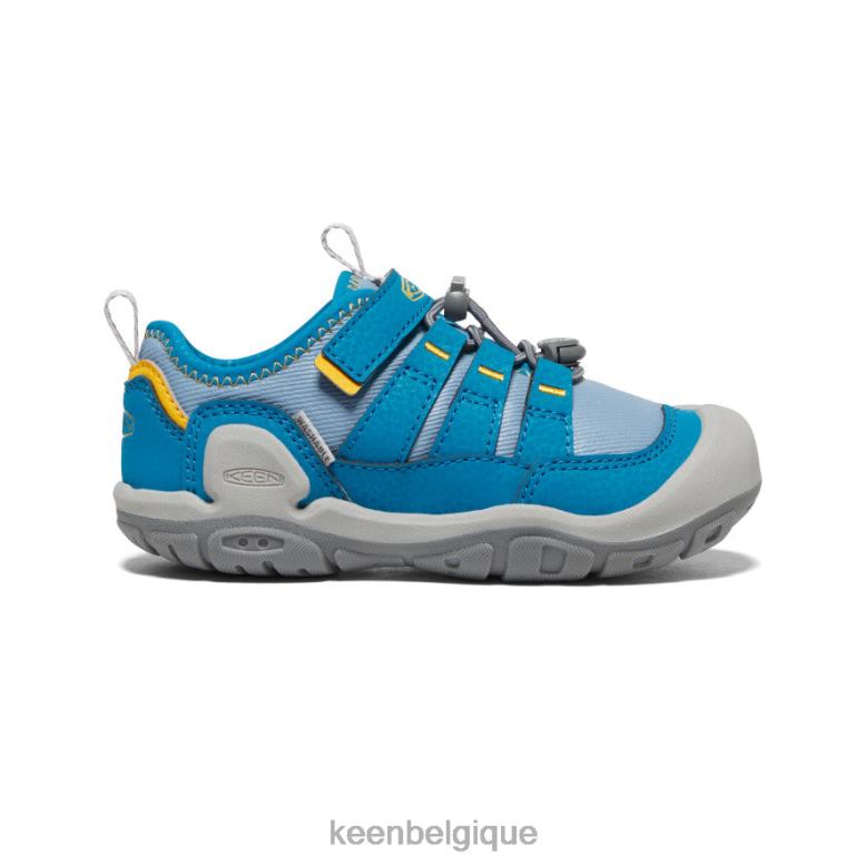 chaussure KEEN sneaker creuse à nœuds ombre bleue/bleu mykonos petits enfants PD0JD892
