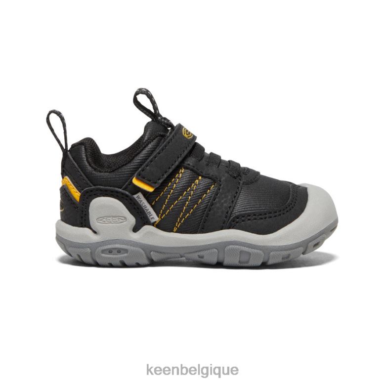 chaussure KEEN sneaker à pointe nouée noir jaune les tout-petits PD0JD934