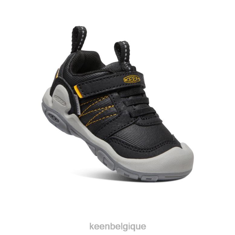 chaussure KEEN sneaker à pointe nouée noir jaune les tout-petits PD0JD934