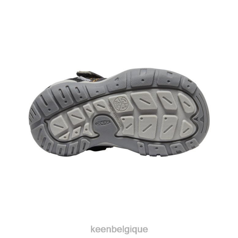 chaussure KEEN sneaker à pointe nouée noir jaune les tout-petits PD0JD934