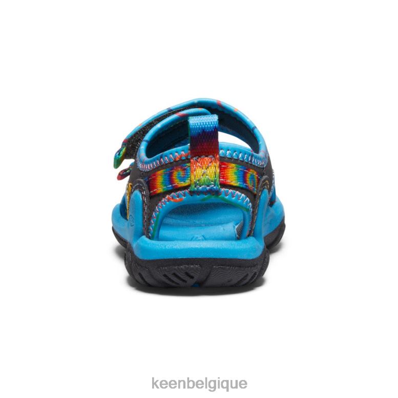 chaussure KEEN Knotch Creek à bout ouvert colorant aimant/cravate les tout-petits PD0JD814