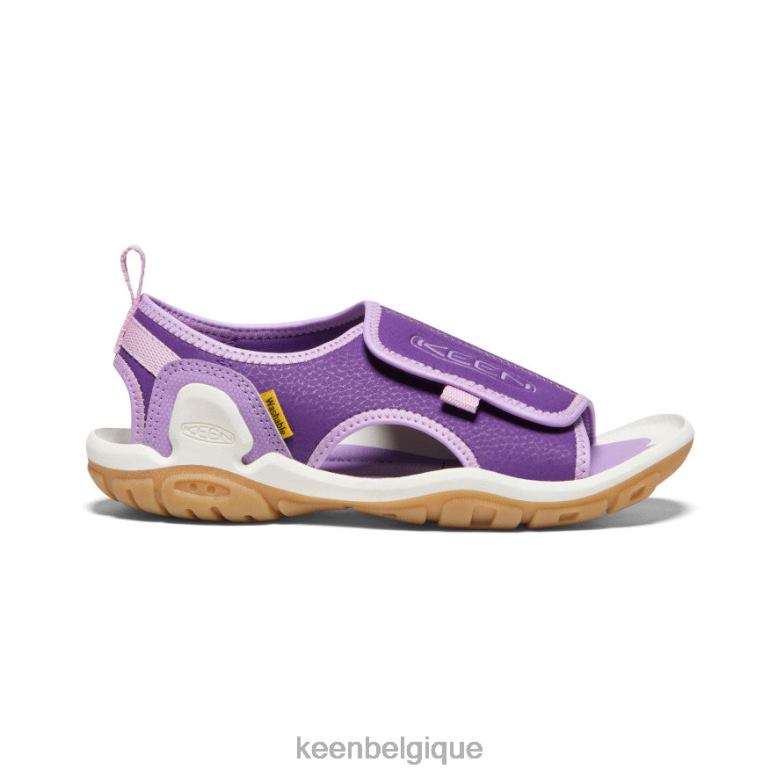 chaussure KEEN Knotch River à bout ouvert Tillandsia violet/lavande anglaise Grands enfants PD0JD951
