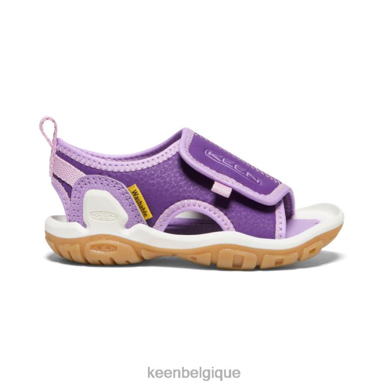 chaussure KEEN Knotch River à bout ouvert Tillandsia violet/lavande anglaise les tout-petits PD0JD933