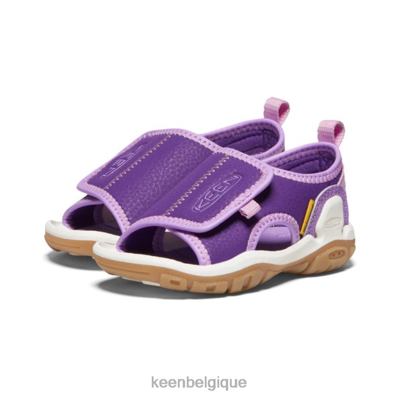 chaussure KEEN Knotch River à bout ouvert Tillandsia violet/lavande anglaise les tout-petits PD0JD933