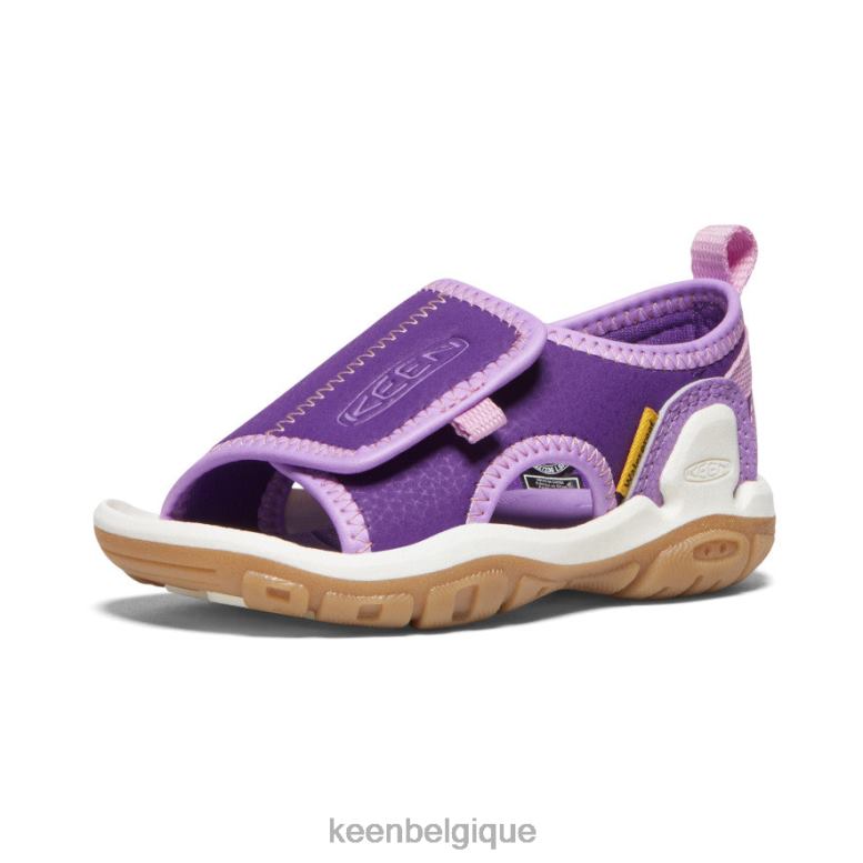 chaussure KEEN Knotch River à bout ouvert Tillandsia violet/lavande anglaise les tout-petits PD0JD933