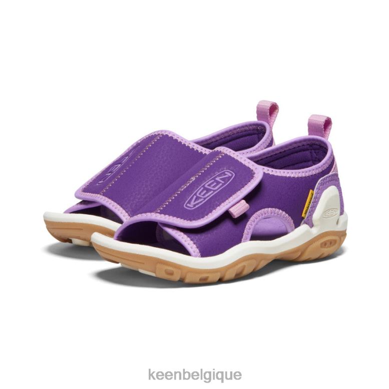 chaussure KEEN Knotch River à bout ouvert Tillandsia violet/lavande anglaise petits enfants PD0JD931