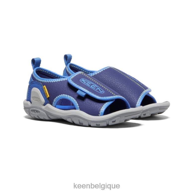 chaussure KEEN Knotch River à bout ouvert profondeurs de cobalt/bleu vif petits enfants PD0JD929