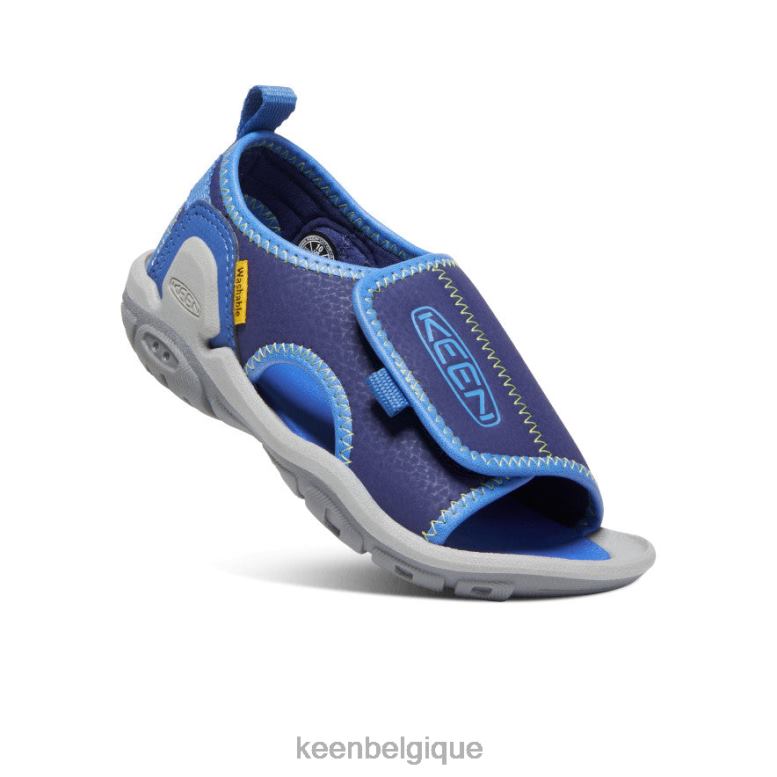 chaussure KEEN Knotch River à bout ouvert profondeurs de cobalt/bleu vif petits enfants PD0JD929