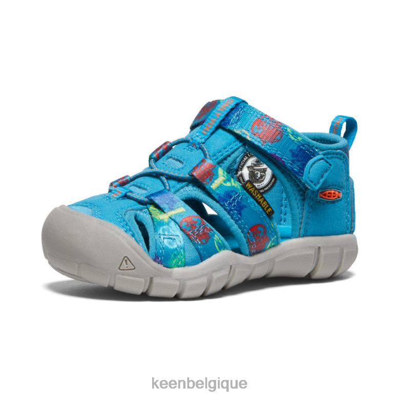 chaussure KEEN Seacamp II CNX x Smokey Bear ours fumé/bleu fjord les tout-petits PD0JD821