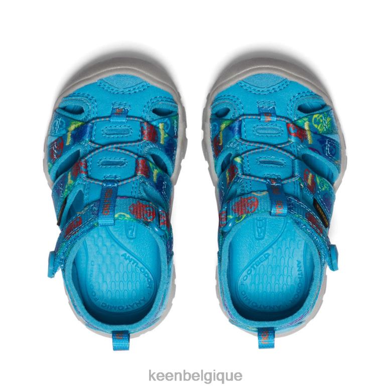 chaussure KEEN Seacamp II CNX x Smokey Bear ours fumé/bleu fjord les tout-petits PD0JD821