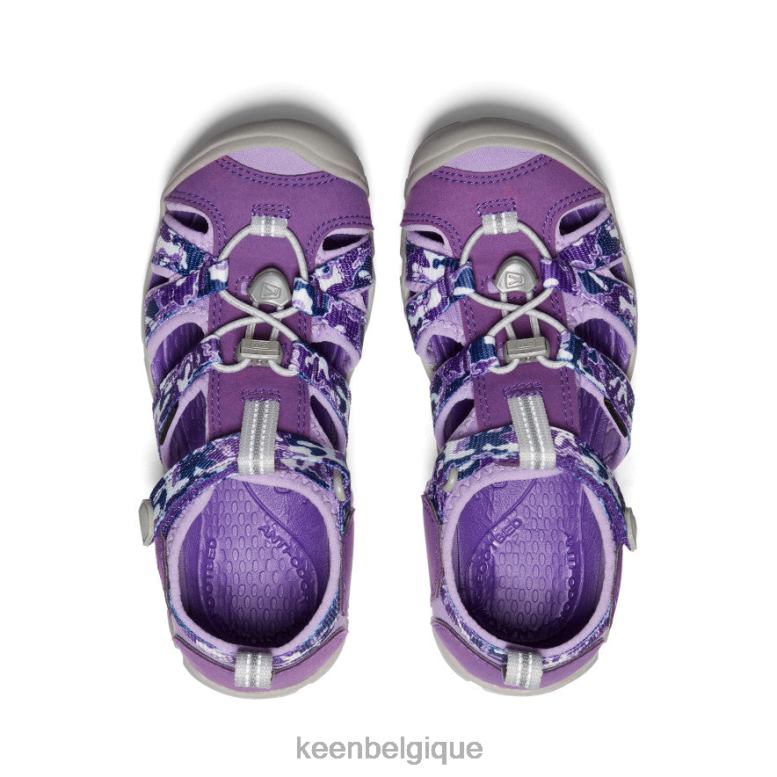 chaussure KEEN camp marin ii cnx camouflage/tillandsia violet Grands enfants PD0JD795