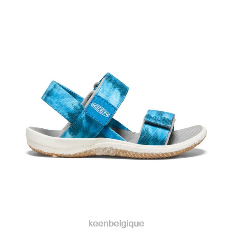 chaussure KEEN elle backstrap mousse de mer/bleu fjord petits enfants PD0JD726