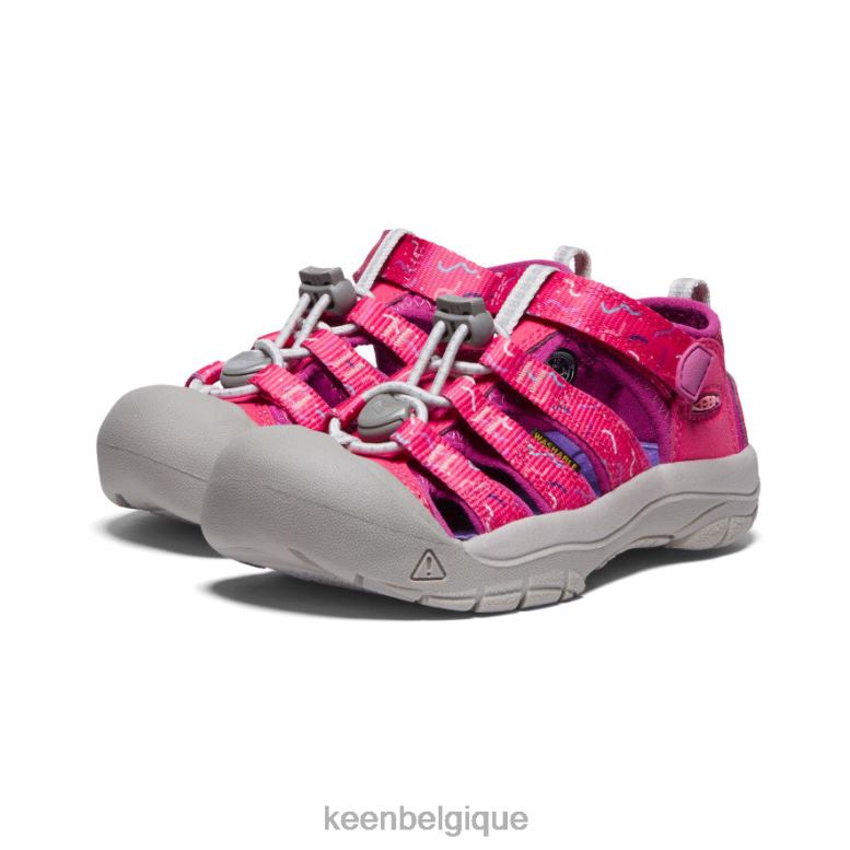 chaussure KEEN newport h2 azalée/fuchsia festival petits enfants PD0JD739