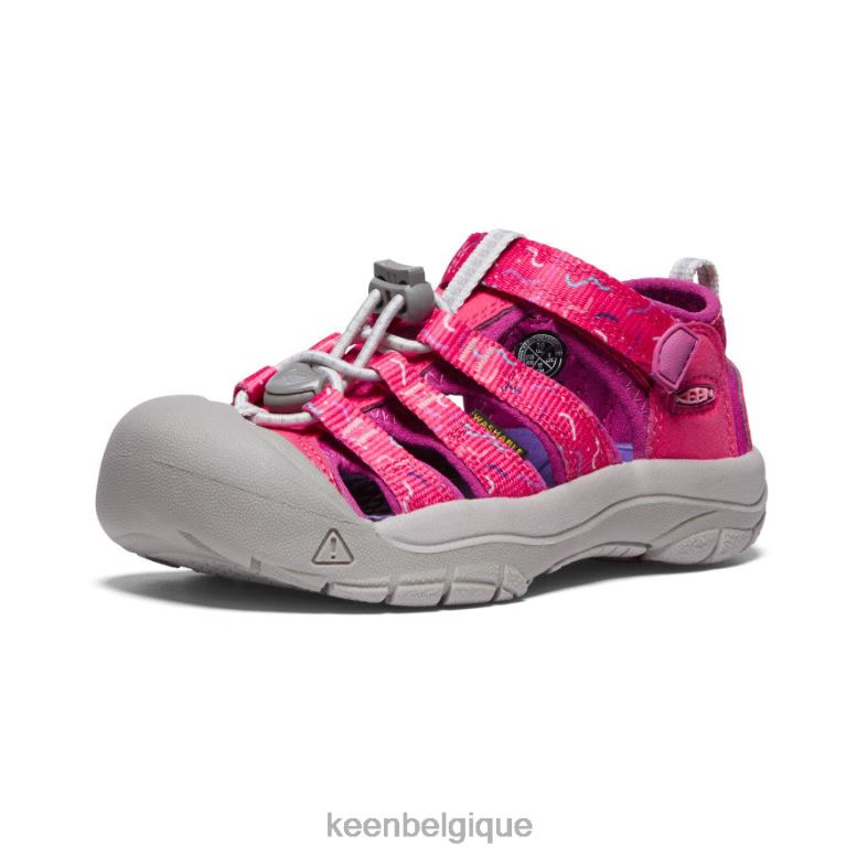 chaussure KEEN newport h2 azalée/fuchsia festival petits enfants PD0JD739