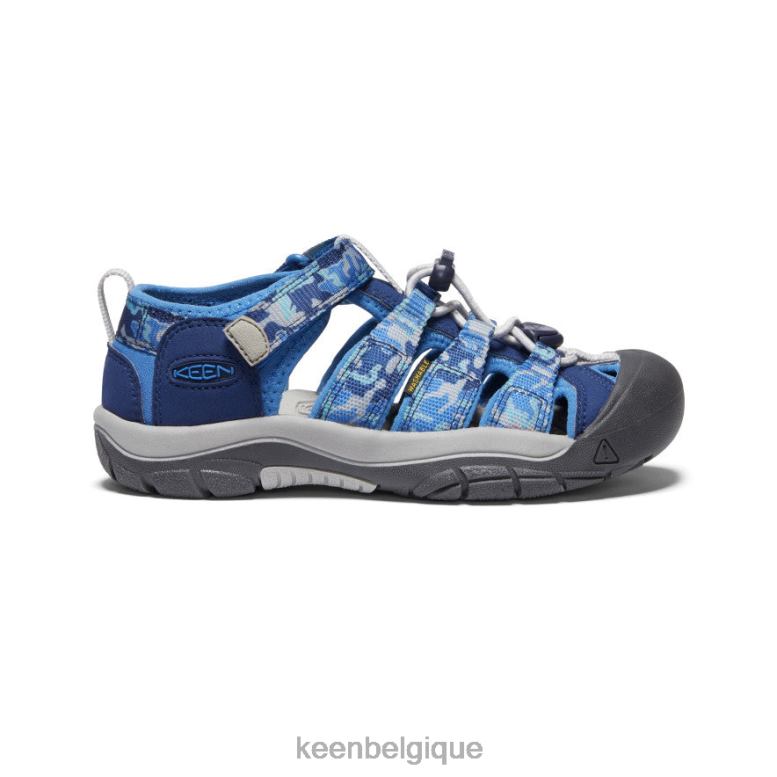 chaussure KEEN newport h2 camouflage/cobalt brillant Grands enfants PD0JD767