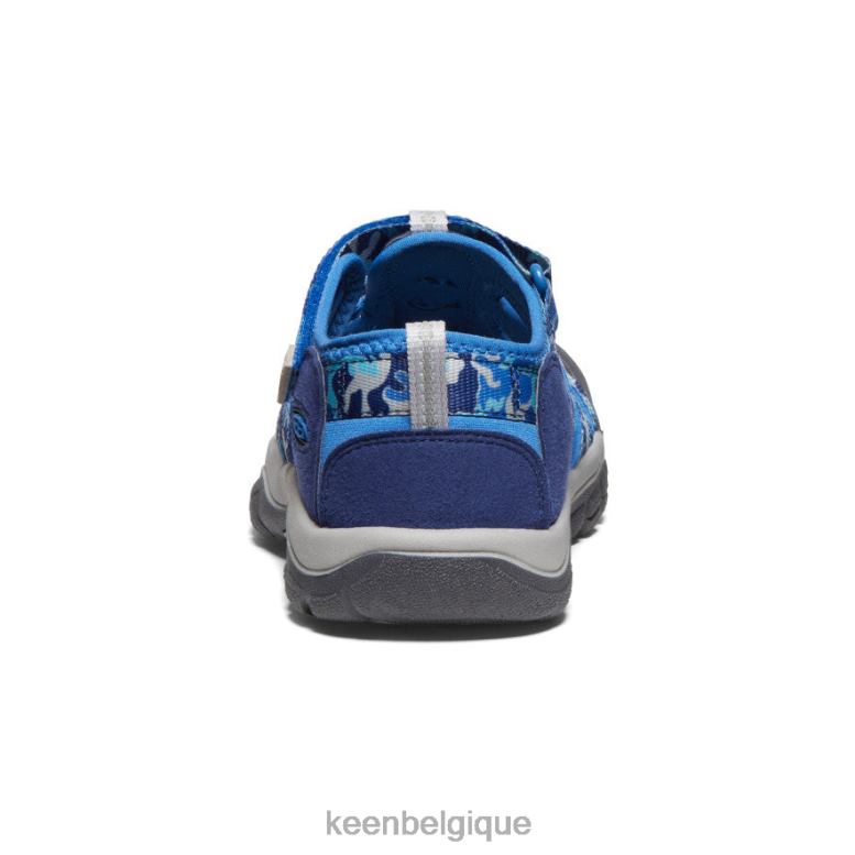 chaussure KEEN newport h2 camouflage/cobalt brillant Grands enfants PD0JD767