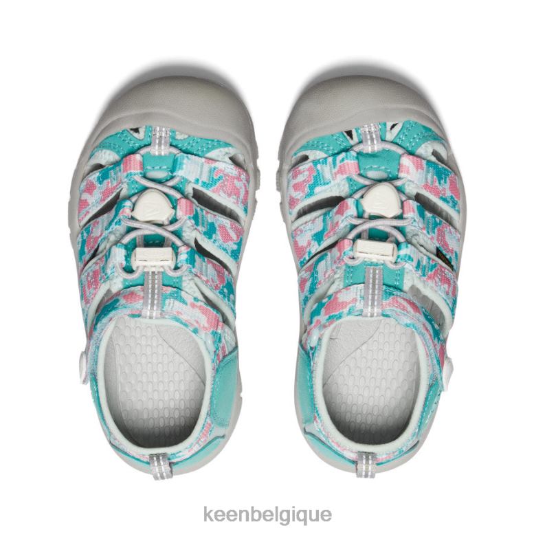 chaussure KEEN newport h2 camouflage/glaçage rose petits enfants PD0JD734