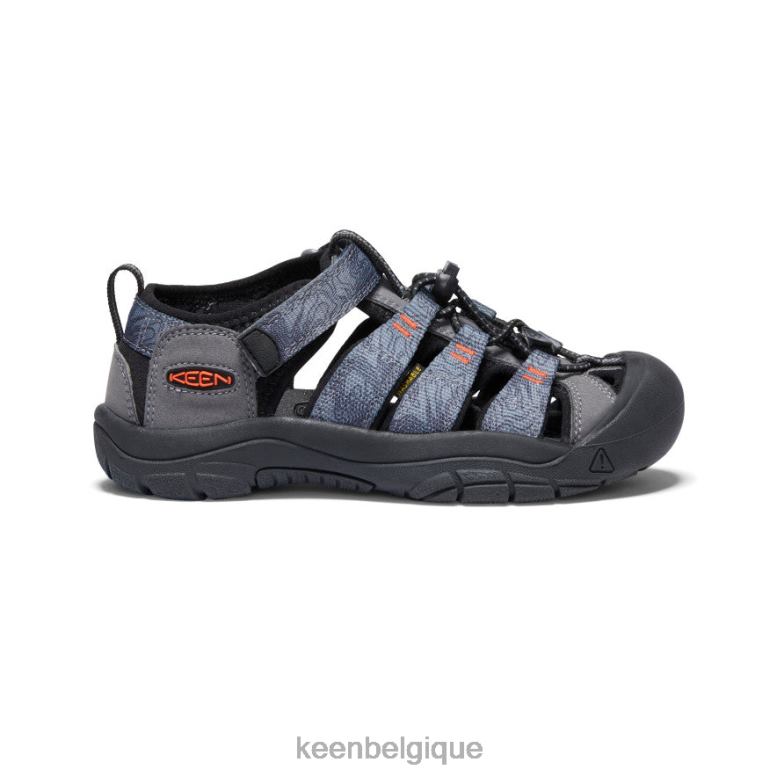 chaussure KEEN newport h2 gris acier/noir Grands enfants PD0JD755