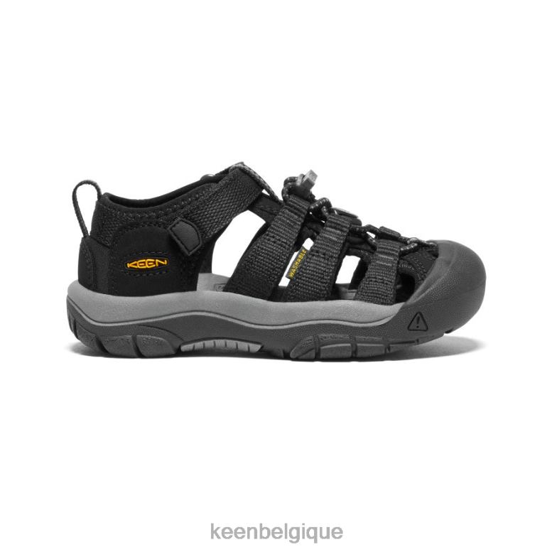 chaussure KEEN newport h2 noir jaune petits enfants PD0JD729