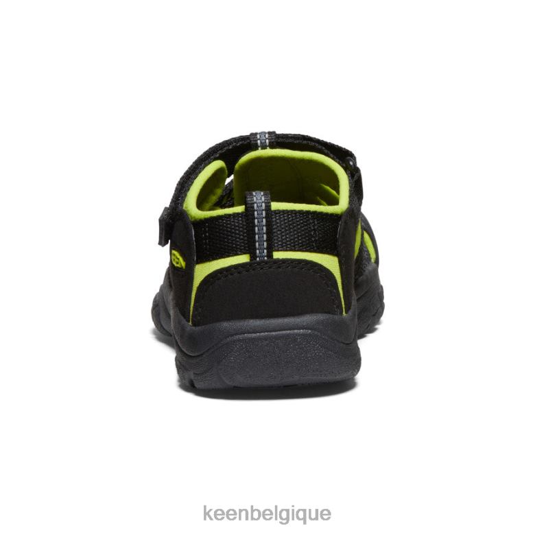 chaussure KEEN newport h2 noir/vert citron Grands enfants PD0JD764