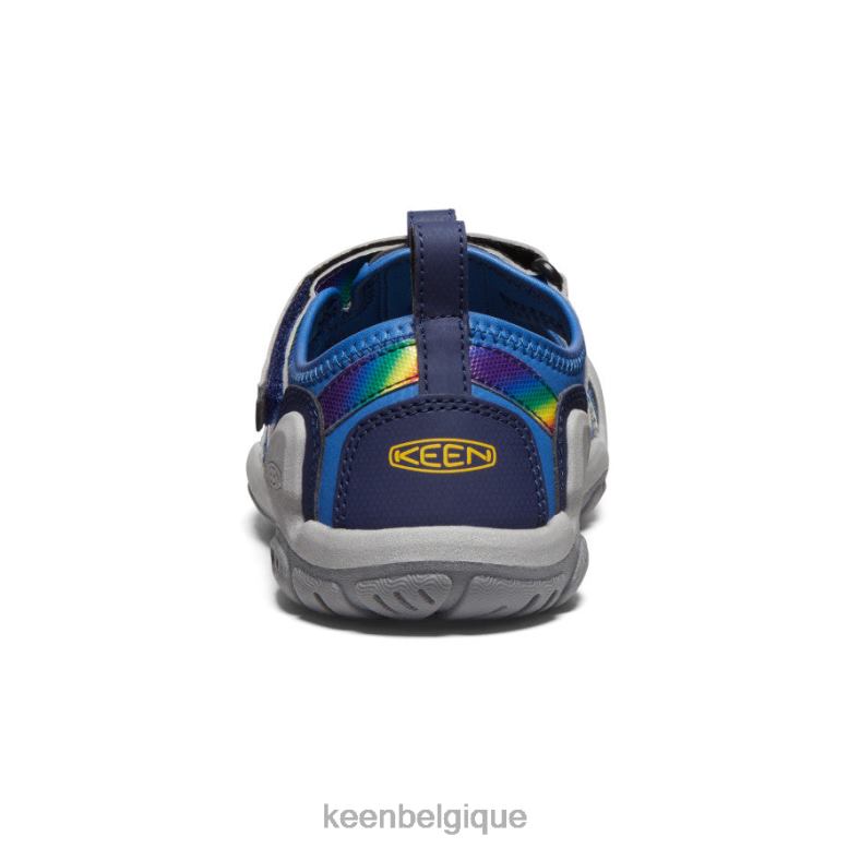 chaussure KEEN ruisseau Knotch colorant cravate cobalt/arc-en-ciel brillant Grands enfants PD0JD778