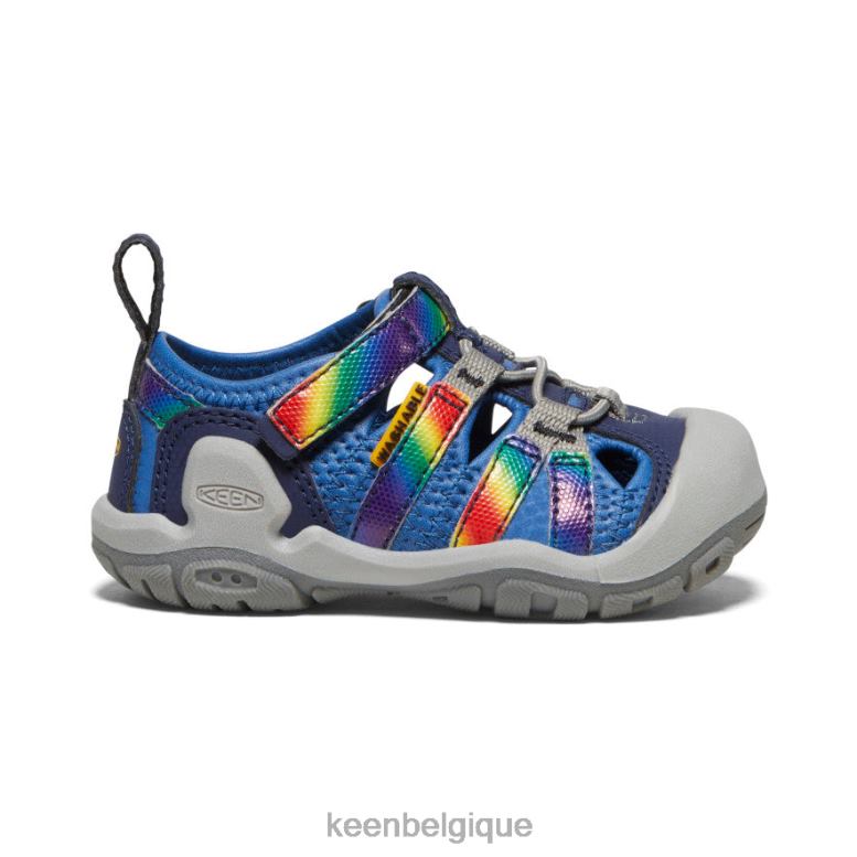 chaussure KEEN ruisseau Knotch colorant cravate cobalt/arc-en-ciel brillant les tout-petits PD0JD808