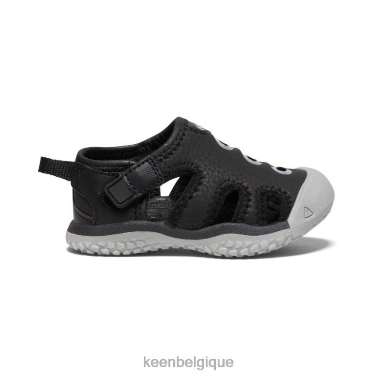 chaussure KEEN sandale en galuchat noir/bruine les tout-petits PD0JD944