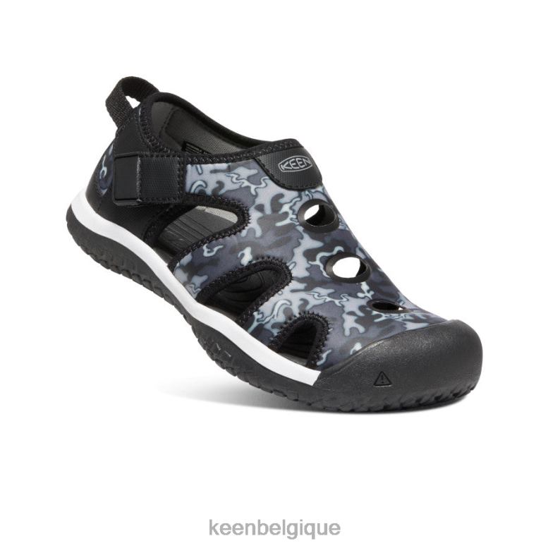 chaussure KEEN sandale en galuchat noir/camouflage Grands enfants PD0JD918