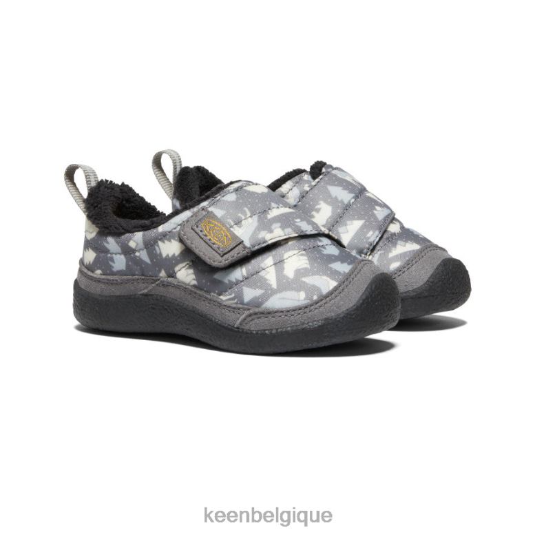 chaussure KEEN comment envelopper gris acier/blanc étoile les tout-petits PD0JD989
