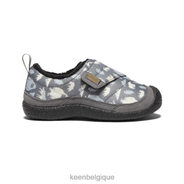 chaussure KEEN comment envelopper gris acier/blanc étoile petits enfants PD0JD991