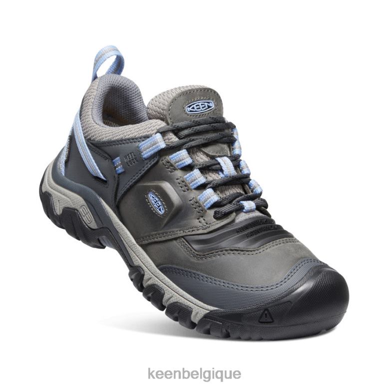 chaussure KEEN Ridge Flex imperméable à l'eau gris acier/hortensia femmes PD0JD648