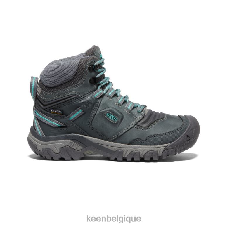 chaussure KEEN botte imperméable Ridge Flex gris acier/porcelaine femmes PD0JD574