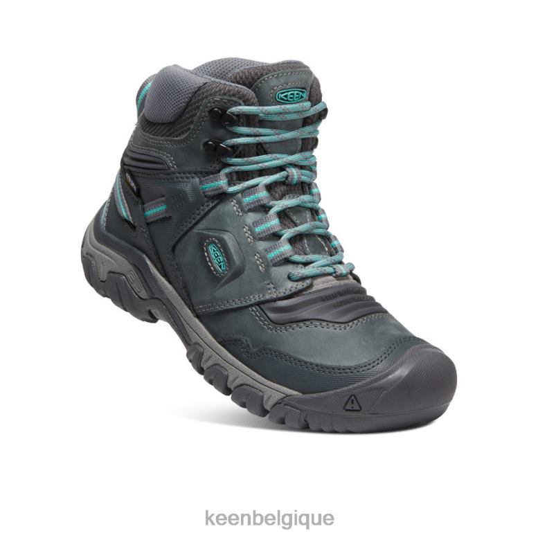 chaussure KEEN botte imperméable Ridge Flex gris acier/porcelaine femmes PD0JD574