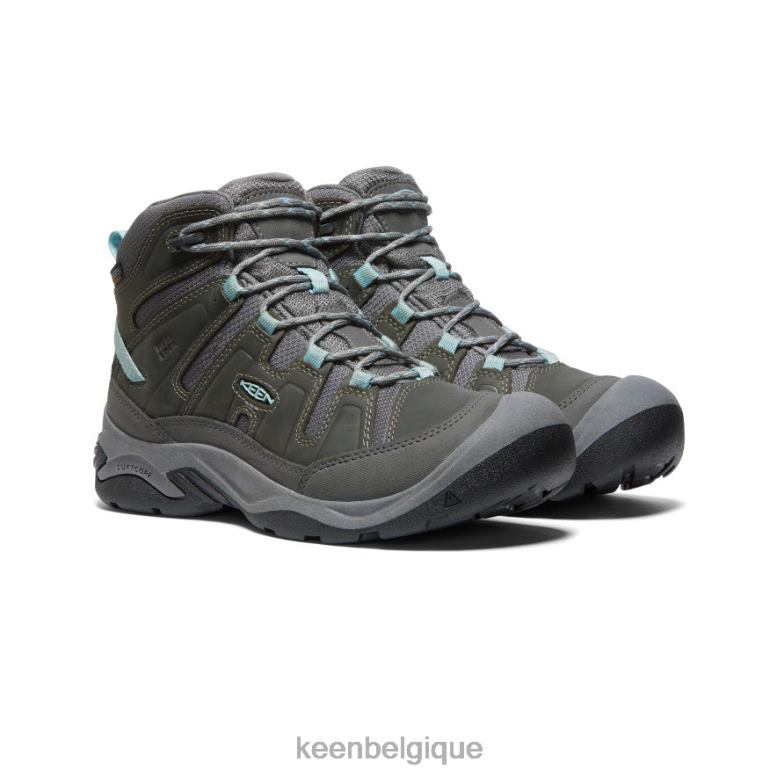 chaussure KEEN botte imperméable circadia gris acier/bleu nuage femmes PD0JD639
