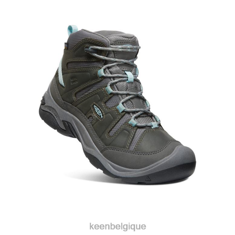 chaussure KEEN botte imperméable circadia gris acier/bleu nuage femmes PD0JD639