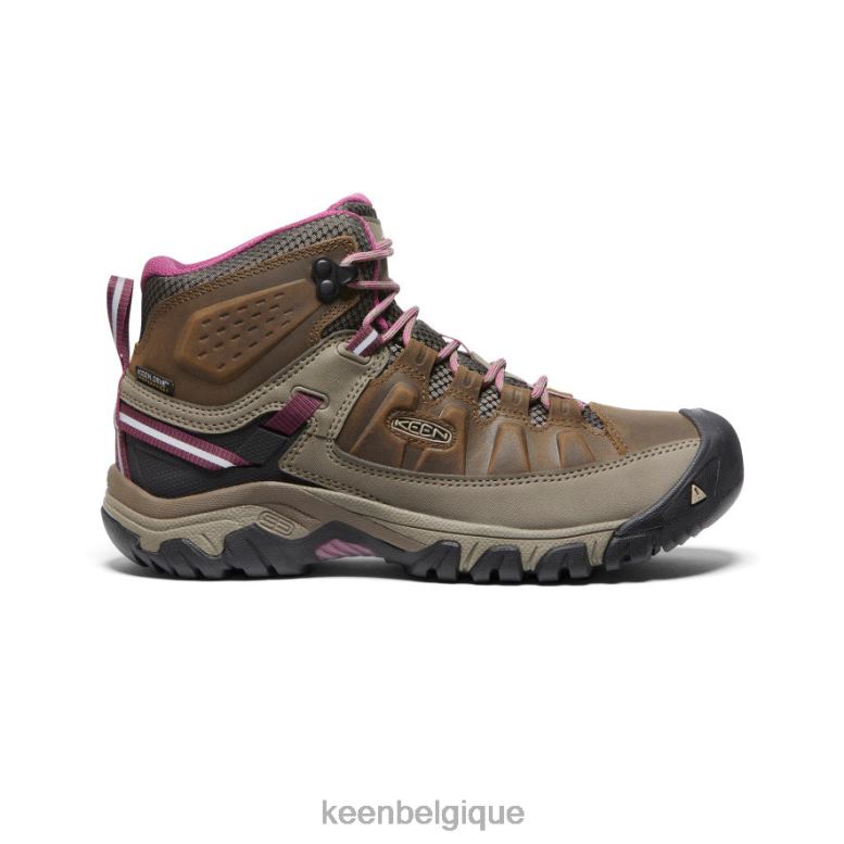 chaussure KEEN targhee iii imperméable mi blanc/berry de Boysen femmes PD0JD569